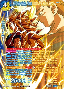 SS3 Son Goku, Premonitions of a Fierce Battle BT22-135 Dragon Ball Masters card, Promo