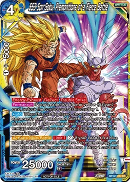 SS3 Son Goku, Premonitions of a Fierce Battle BT22-135 Dragon Ball Masters card, Promo 2