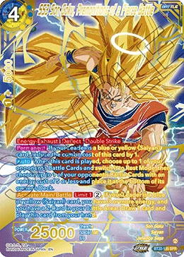 SS3 Son Goku, Premonitions of a Fierce Battle BT22-135 Dragon Ball Masters card