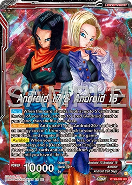 Android 17 & Android 18 BT23-002_PR card