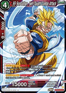 SS Son Gohan, Self-Taught Combo Attack BT23-013 card