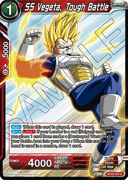 SS Vegeta, Tough Battle BT23-014 card
