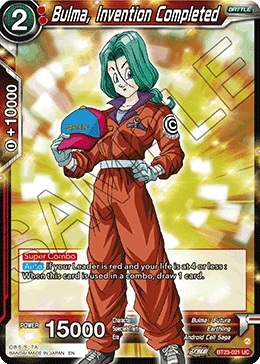 Bulma, Invention Completed BT23-021 card