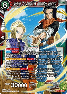 Android 17 & Android 18, Domination Achieved BT23-022 card