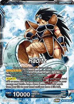 Raditz BT23-038 card