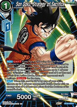 Son Goku, Strategy of Sacrifice BT23-039 card