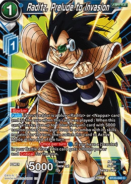 Raditz, Prelude to Invasion BT23-040 card