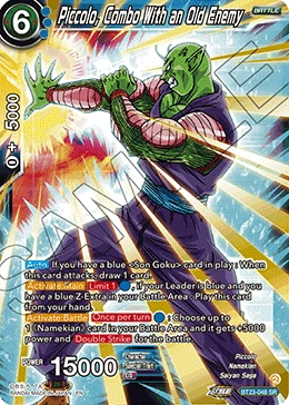 Piccolo, Combo With an Old Enemy BT23-048 card