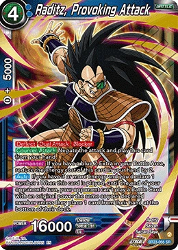 Raditz, Provoking Attack BT23-055 card