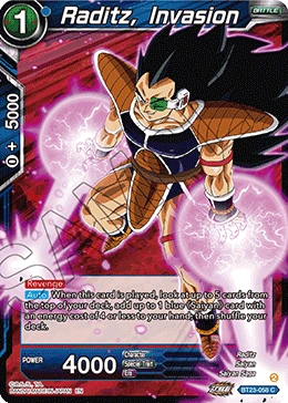 Raditz, Invasion BT23-058 card