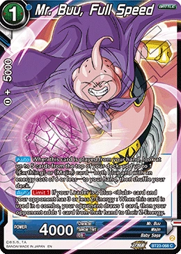 Mr. Buu, Full Speed BT23-068 card