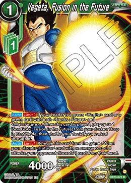 Vegeta, Fusion in the Future BT23-073 card