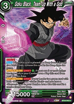 Goku Black, Team-Up With a God BT23-092 card