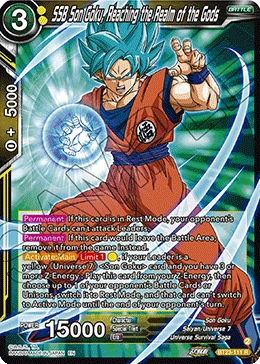 SSB Son Goku, Reaching the Realm of the Gods BT23-111 Dragon Ball Masters card