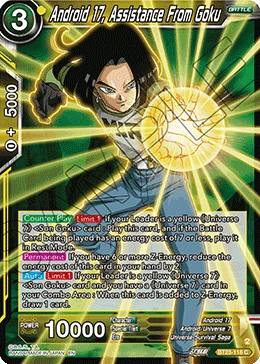 Android 17, Assistance From Goku BT23-118 card