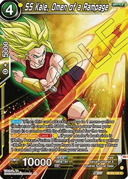 SS Kale, Omen of a Rampage BT23-121 Dragon Ball Masters card