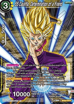 SS Caulifla, Determination of a Friend BT23-125 card