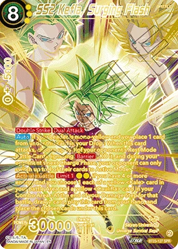 SS2 Kefla, Surging Flash BT23-127 Dragon Ball Masters card, Promo