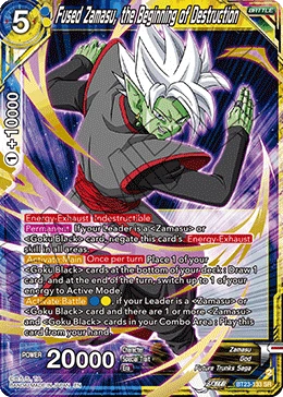Fused Zamasu, the Beginning of Destruction BT23-133 card