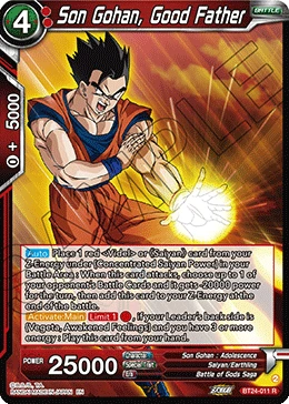 Son Gohan, Good Father BT24-011 card