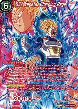 SS2 Vegeta, Charging Rage BT24-013_PR card