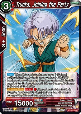 Trunks, Joining the Party BT24-015 card