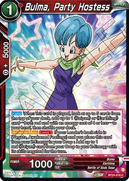 Bulma, Party Hostess BT24-018 card