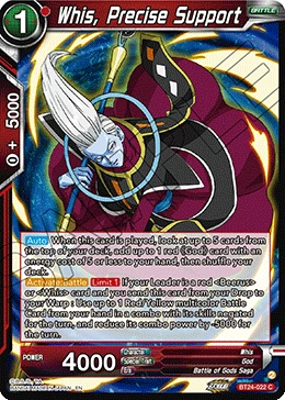 Whis, Precise Support BT24-022 card