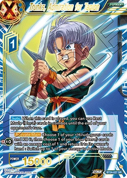Trunks, Admiration for Tapion BT24-027 card