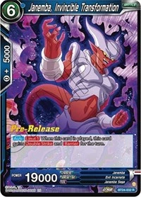 Janemba, Invincible Transformation BT24-032 Dragon Ball Masters card, Promo