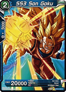 SS3 Son Goku BT24-033 card