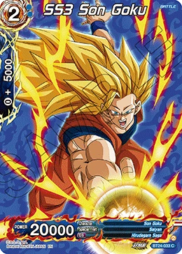 SS3 Son Goku BT24-033 Dragon Ball Masters card, Promo