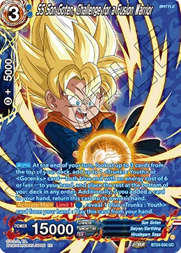 SS Son Goten, Challenge for a Fusion Warrior BT24-034_PR