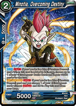 Minotia, Overcoming Destiny BT24-043 card