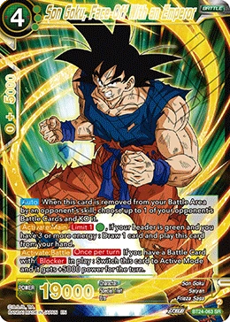 Son Goku, Face-Off With an Emperor BT24-063 card