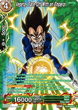 Vegeta, Face-Off With an Emperor BT24-065_PR