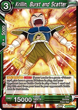 Krillin, Burst and Scatter BT24-068 card