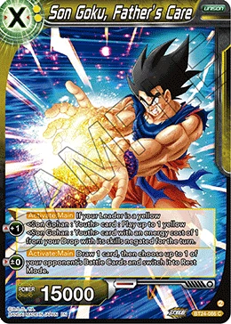 Son Goku, Father’s Care BT24-086 card