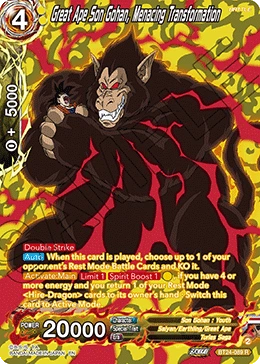 Great Ape Son Gohan, Menacing Transformation BT24-089_PR card