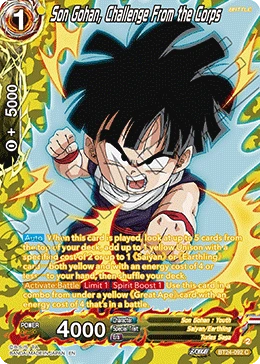 Son Gohan, Challenge From the Corps BT24-092_PR card
