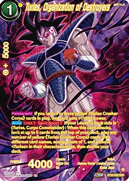 Turles, Organization of Destroyers BT24-099 Dragon Ball Masters card