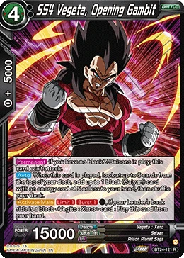 SS4 Vegeta, Opening Gambit BT24-121 card