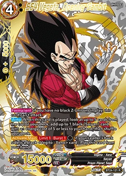 SS4 Vegeta, Opening Gambit BT24-121_PR02 card