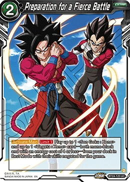 Preparation for a Fierce Battle BT24-123 Dragon Ball Masters card