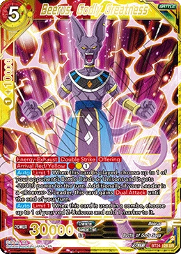 Beerus, Godly Greatness BT24-128 card