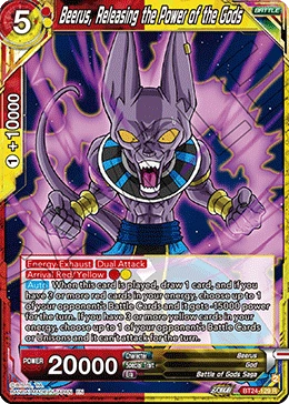 Beerus, Releasing the Power of the Gods BT24-129 card