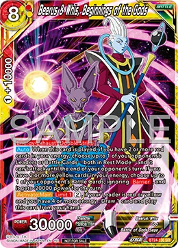 Beerus & Whis, Beginnings of the Gods BT24-130_SPR card