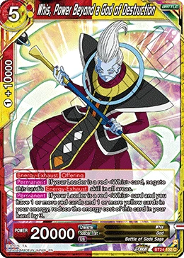 Whis, Power Beyond a God of Destruction BT24-132 Dragon Ball Masters card