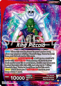 King Piccolo BT25-002 card