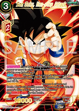 Son Goku, Non-stop Attack BT25-005 card